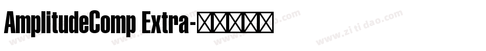 AmplitudeComp Extra字体转换